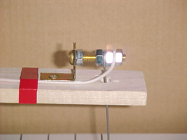 closeup of the brass bolt and wire termination of the foam cutter.jpg